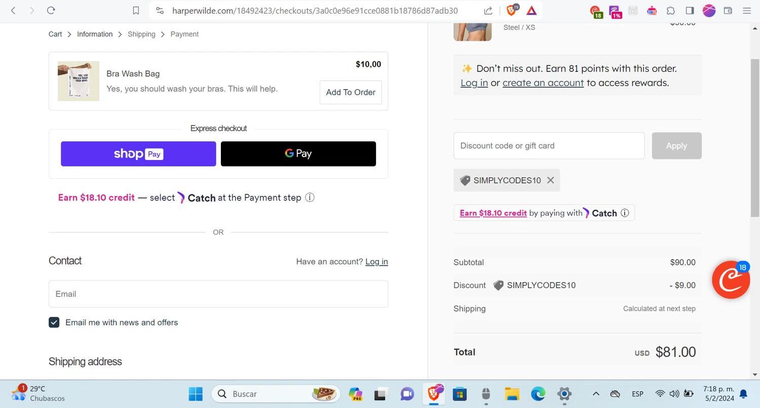 How to apply Harper Wilde coupon code